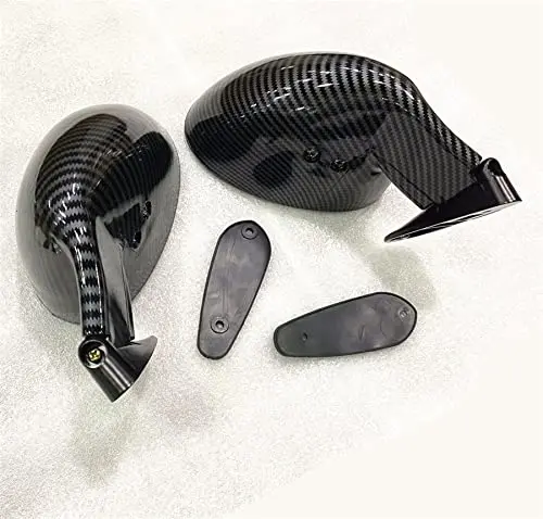 

2x Carbon Fiber Look Rear View Side Mirrors for Hot Rod/Vintage/Sport Racing Car