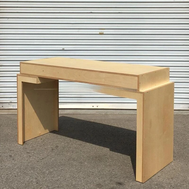 Home birch learning computer desk desk Nordic extremely simple solid wood modern long desk small apartment