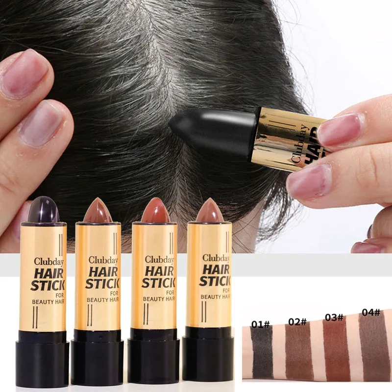 4g Hair Dye Pen High Saturation QuickDye Temporary Cover White Hair Makeup Accessories Hair Color Modify Cream Stick Black Brown