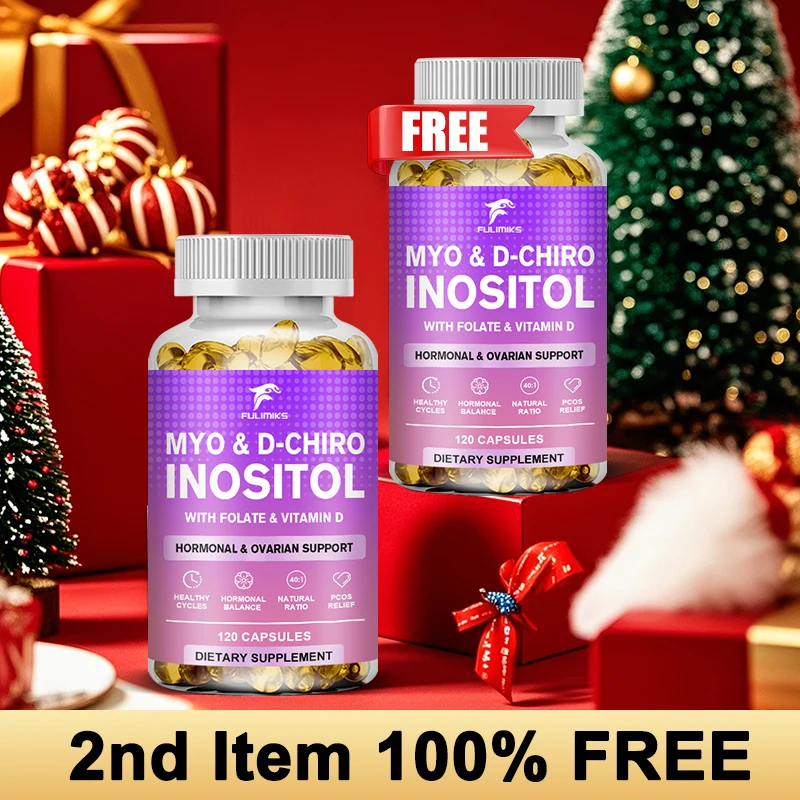 Myo & D-Chiro Inositol Capsules, Supports Hormone Balance, Healthy Cycles, Female Ovarian Health, and Boosts The Immune System