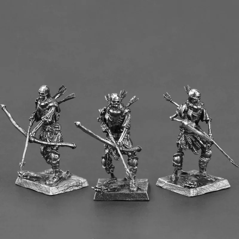 Metal Skull Undead Legion Archer Model Ancient Warrior Figurine Desktop Ornament Home Decor War Game Collectible Gift For Men