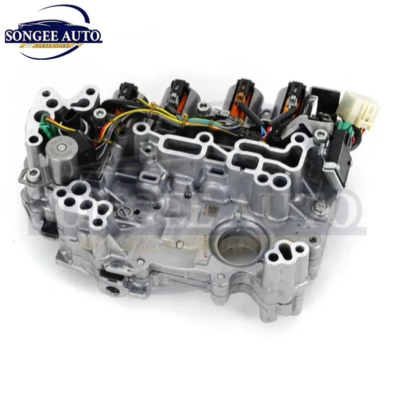 Corpo da válvula jf015e re0f11a cvt, corpo da válvula de transmissão com solenóides, adequado para nissan sentra note versa chevrolet suzuki