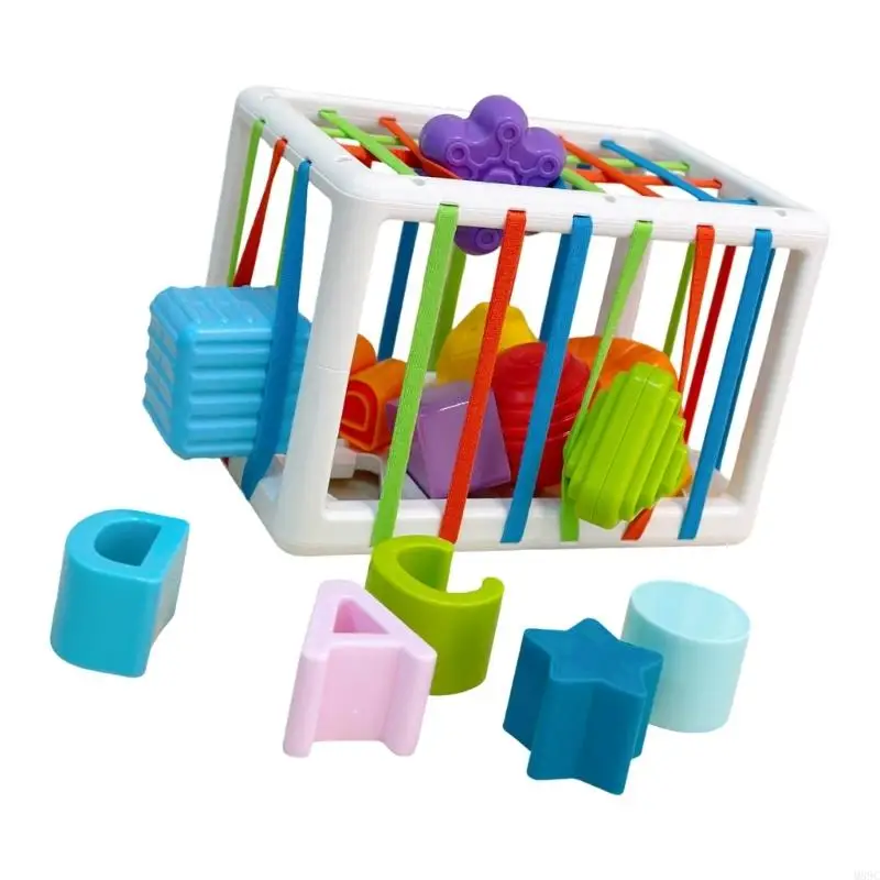M89C 유아 교육 스태킹 블록 세트 색상 모양 인식 분류 게임 장난감
