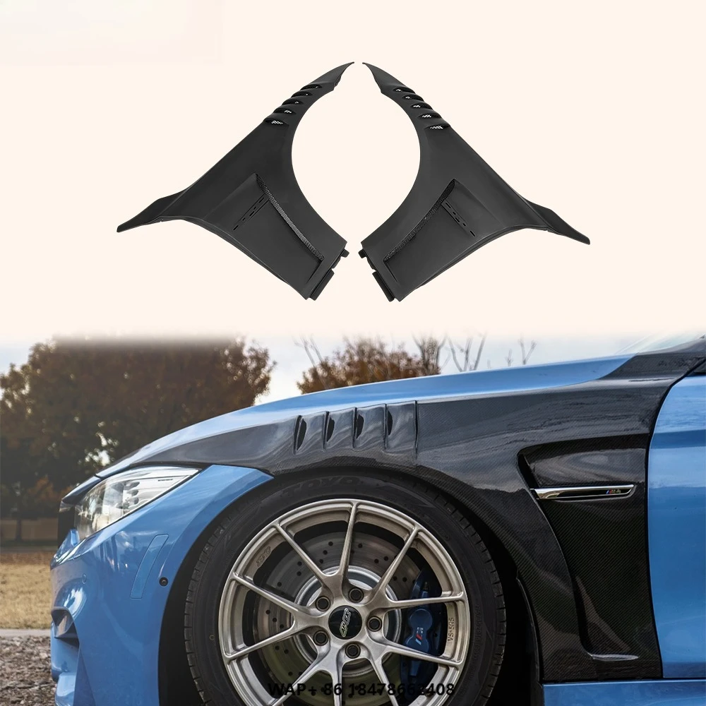 

For M3 F80 4D Sedan Saloon 2014-18 KZ Style Vented Fiberglass Front Fender