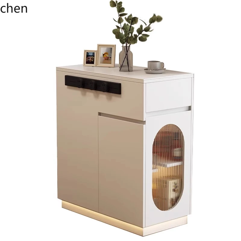 

LXC Slate Island Cabinet Household Mobile Single Island Peninsula Modern Simple Side Cabinet