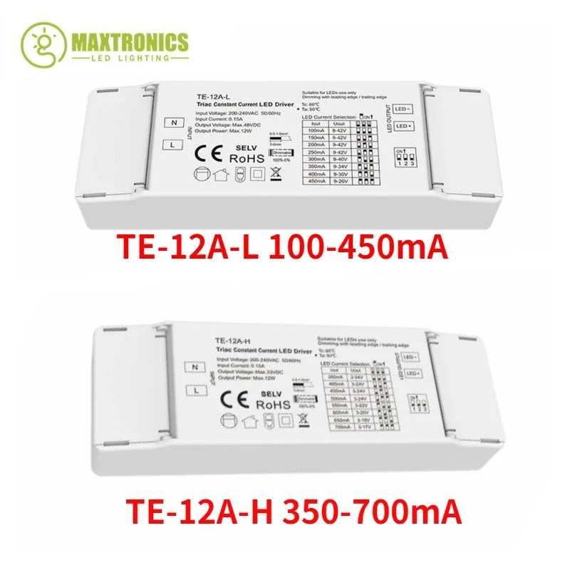 transformadores de iluminacao led corrente constante driver led fonte de alimentacao para interior iluminacao chip te12a h triac elv 12w 350700ma 01