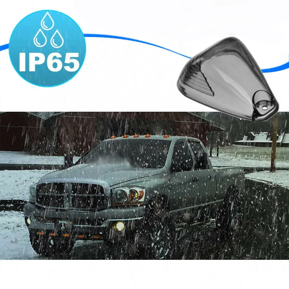 OEM Style Smoke Cab Roof Running Light Cover Lens for Ford F250 F350 Super Duty Pack of 5 No Modifications Needed