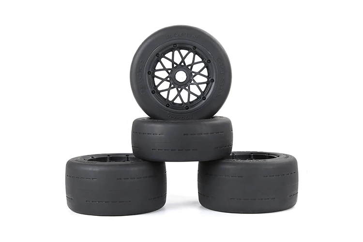 HPI Baja 5R 5B 스포츠 1/5 킹 모터 버기용 24mm Hex가 장착된 Rovan On-Road Racing 슬릭 타이어