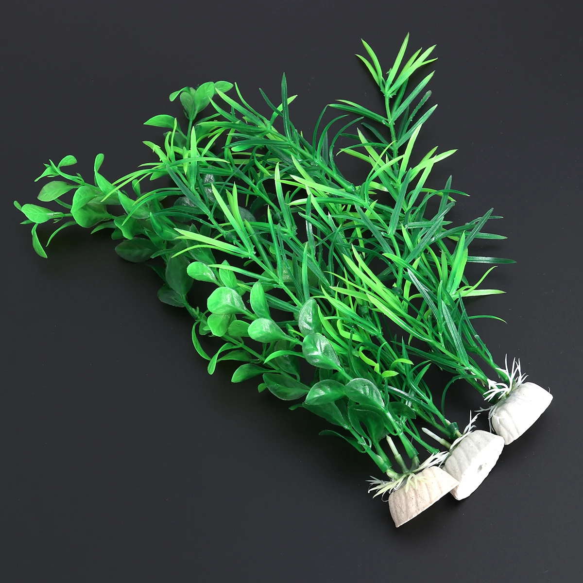 

3 in Artificial Water Plants Aquarium Decorations Green Ornaments Grass Fish Tank
