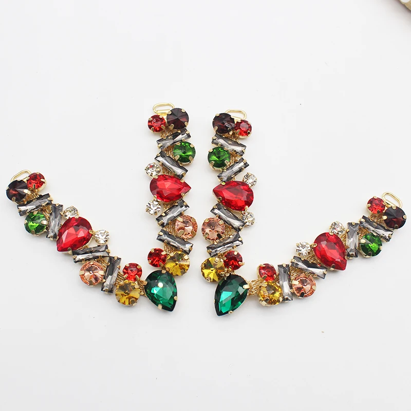 Women's Sandals Beach Decorative Chain DIY Clothing Sewing Accessories Metal Rhinestone Crystal Bikini Link Buckle