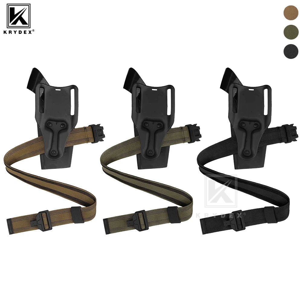 KRYDEX Tactical Magnet Leg Strap 1.5inch Elastic Quick Release Thigh Strap Belt Gun Holster Outdoors Hunting Accessories