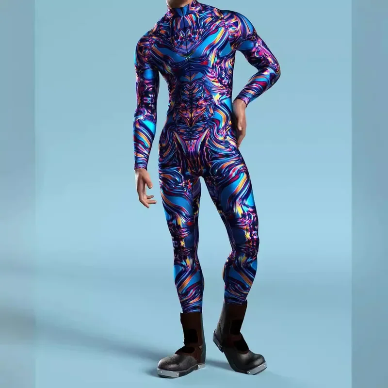 Cyber Punk 3d Vakantiefeest Mannen Kids Bodysuit Steampunk Jumpsuit Halloween Cosplay Kostuum Catsuit Carnaval Party Zentai Rompertjes