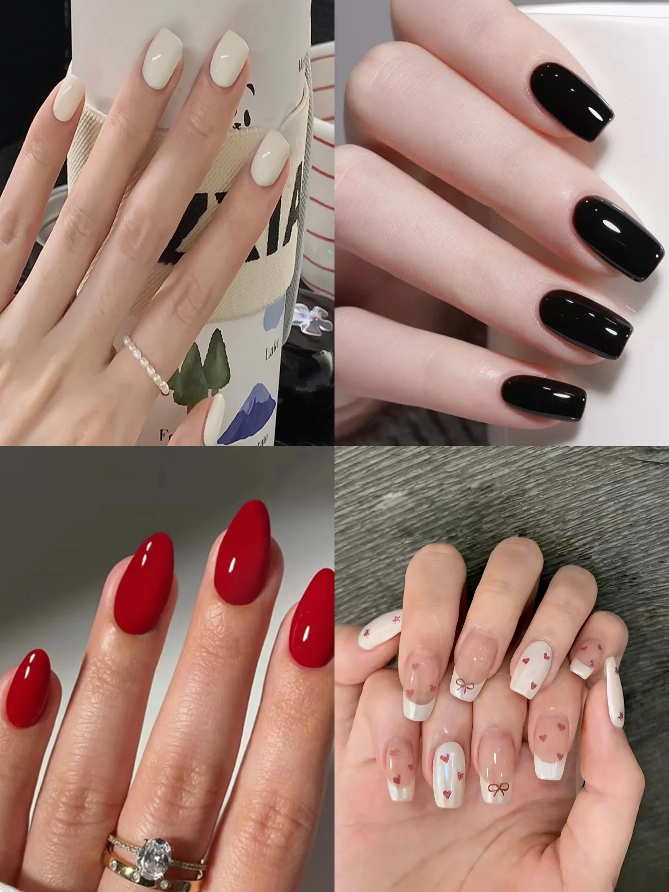 

Набор из 96 накладных ногтей: леопардовый принт, цветные блоки с горошком, французский леопард, сердечки и бантики, искусственные ногти для женщин