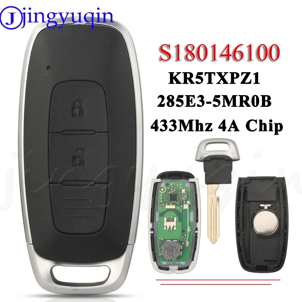 JYQ S180146100 KR5TXPZ1 285E3-5MR0B Remote Smart Car Key 433MHz 4A For Nissan Kicks X-Trail Rogue Ariya 2023 2024 Auto Keyless