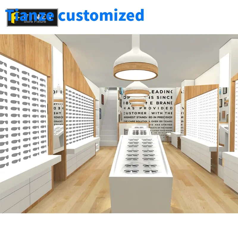 （customized）Luxury Glasses Optical Showroom Display Furniture Decoration Design