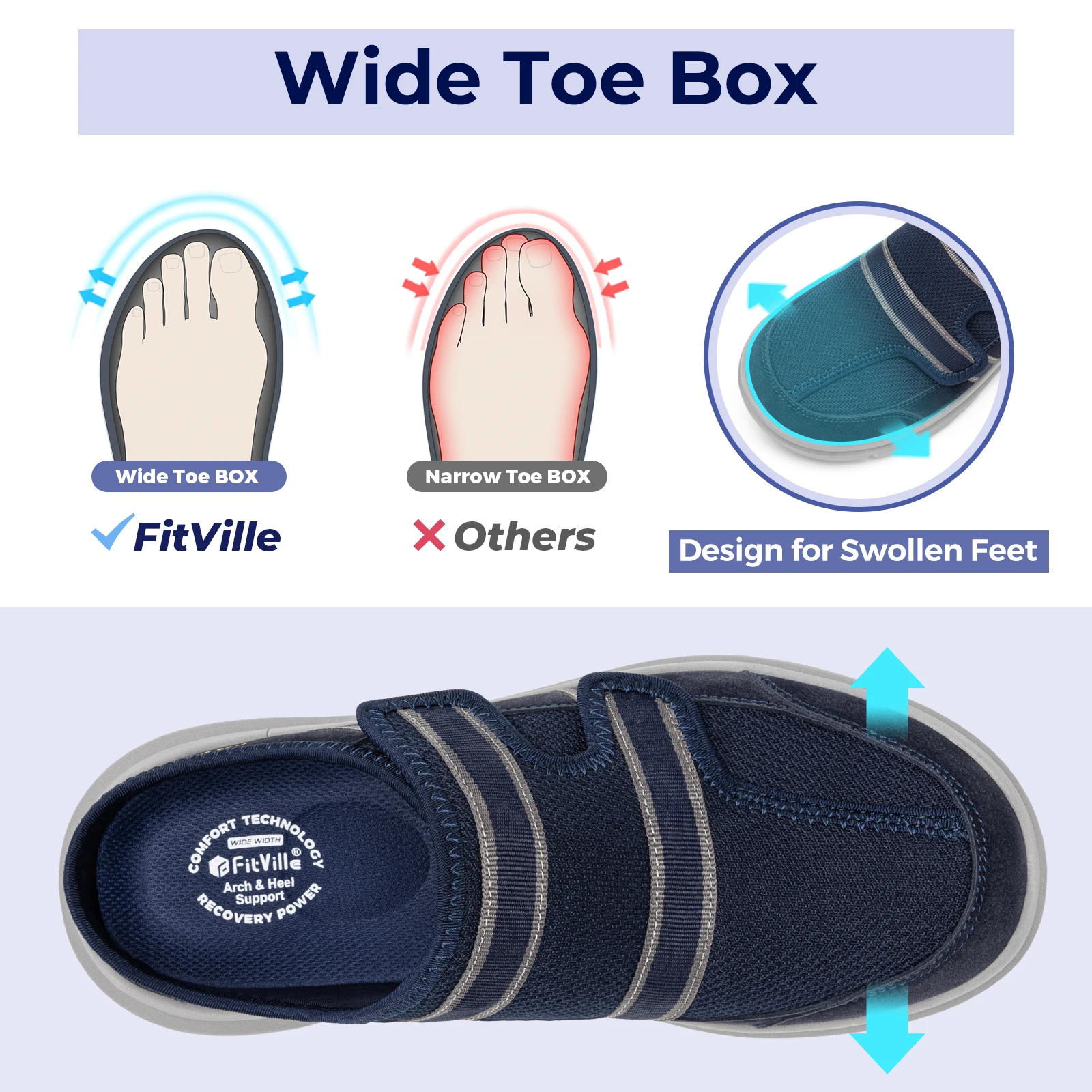 FitVille Extra Breite Herren-H – Men'S Shoes Diabetic Bewertung und Preis
