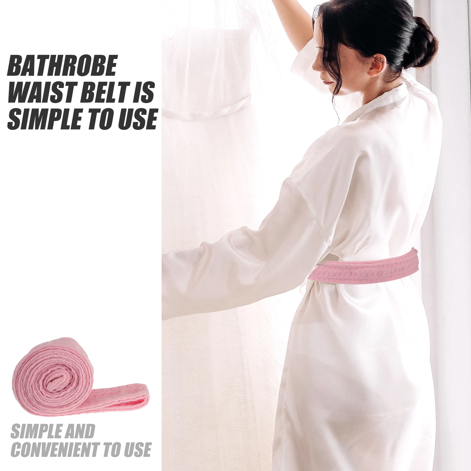 

Bathrobe Straps Belt for Hotel to Weave Soft Tie Belts Flannel Waist Replacement