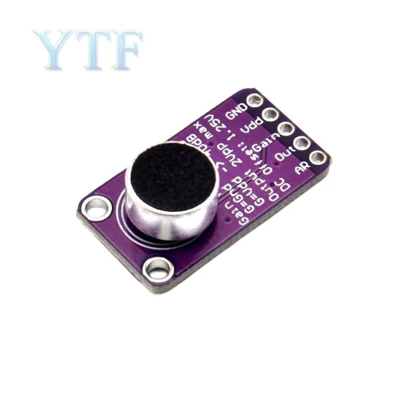 MAX9814 Microphone AGC Amplifier Board Module Auto Gain Control Programmable Attack And Release Ratio Low THD