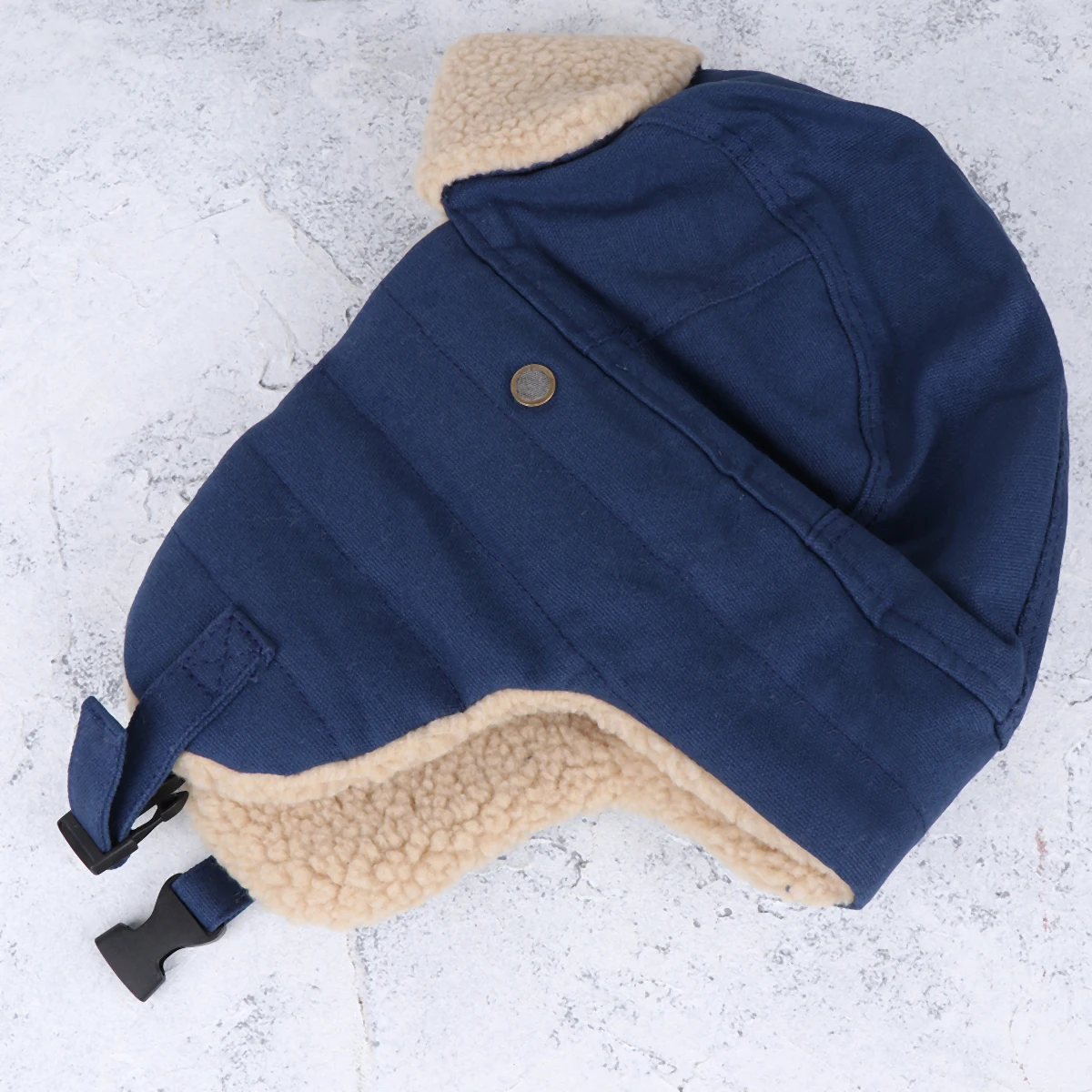 

Thickened Polar Fleece Warm Earflap Hat for Winter Outdoor Windproof Cycling Skiing Hiking Camping Adjustable Buckle