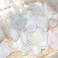 100 Stks/pak Vintage Memo Pads Papier Diy Scrapbooking School Briefpapier Levert Kunstcollage Junk Journal Materiaal Memo