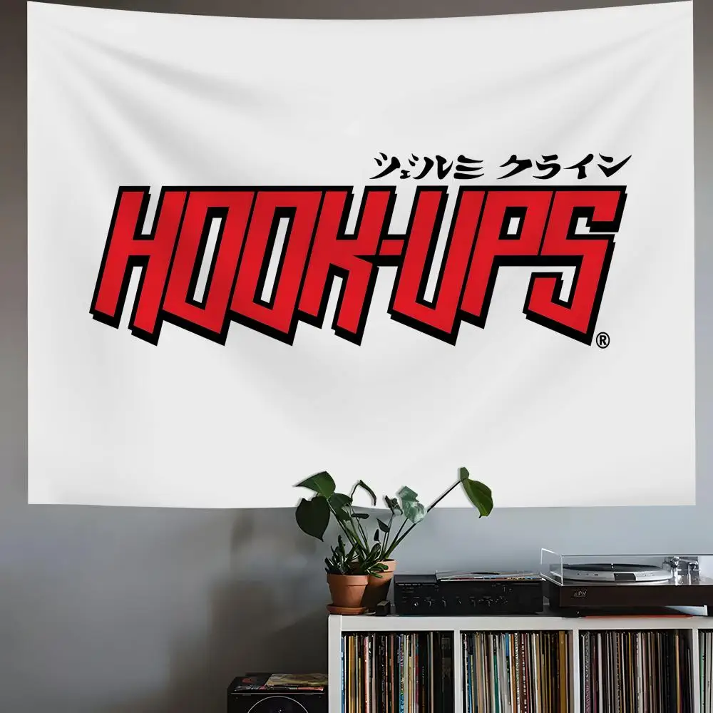 

H-Hook U-Ups Skateboards Tapestry House Bedroom Living Bar Garden Microfiber Decoration Background Art Custom Banner