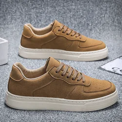 Мужские кроссовки Дизайнерская мужская обувь Трендовая обувь для скейтборда с круглым носком Повседневная прогулочная платформа Мужская вулканизированная обувь Tenis Masculino