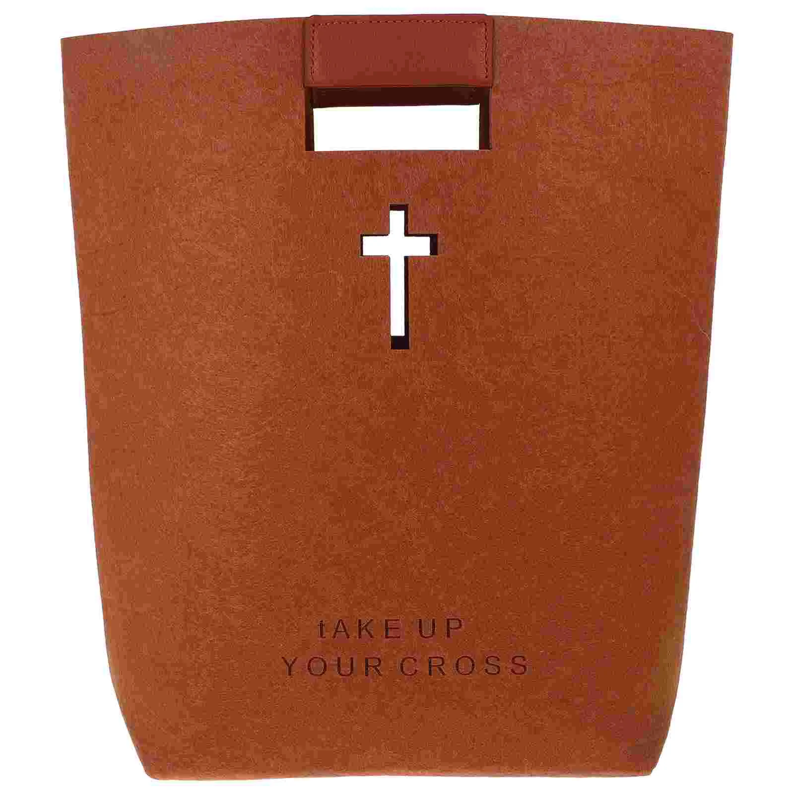 Bible Storage Bag for Ladies Hollow Out Carrying Case Felt Bags Study Organizer Tote