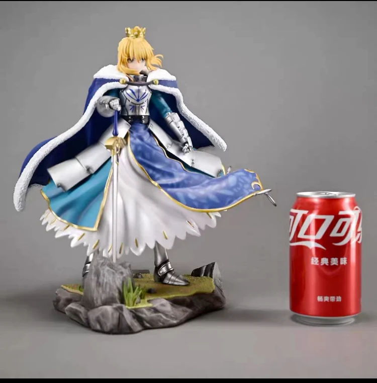 ในสต็อกในประเทศผ้านวมใหม่King Altoria Blue Armor Saber HAND-madeรุ่นFate Dumb Hair King