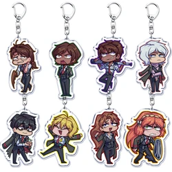 HOT Horror Video Game Keychains for Accessories Bag Yi Sang Faust Dante Project Moon Don Quixote Keyrings Jewelry Fans Gift