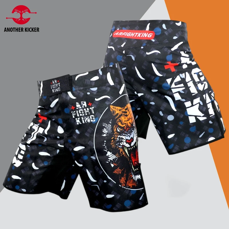 MMA Men's Shorts Jiu Jitsu Shorts for BJJ No Gi Grappling Wrestling Tiger Muay Thai Boxing Sparring Kickboxing Training Shorts