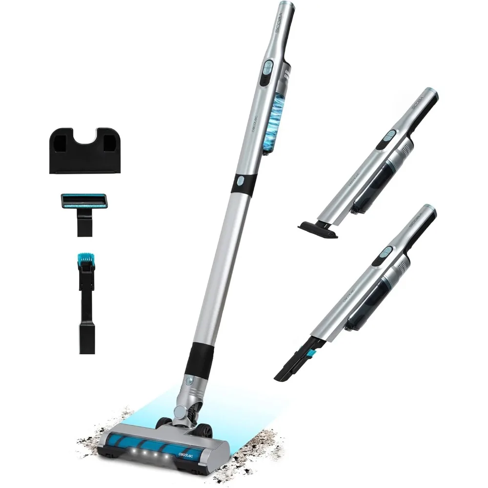 Cable Ultraligero Scoba 2100 Jalisco. 210 W y 20 kPa de potencia de succión, motor digital sin escobillas, autonomía de 40 minutos