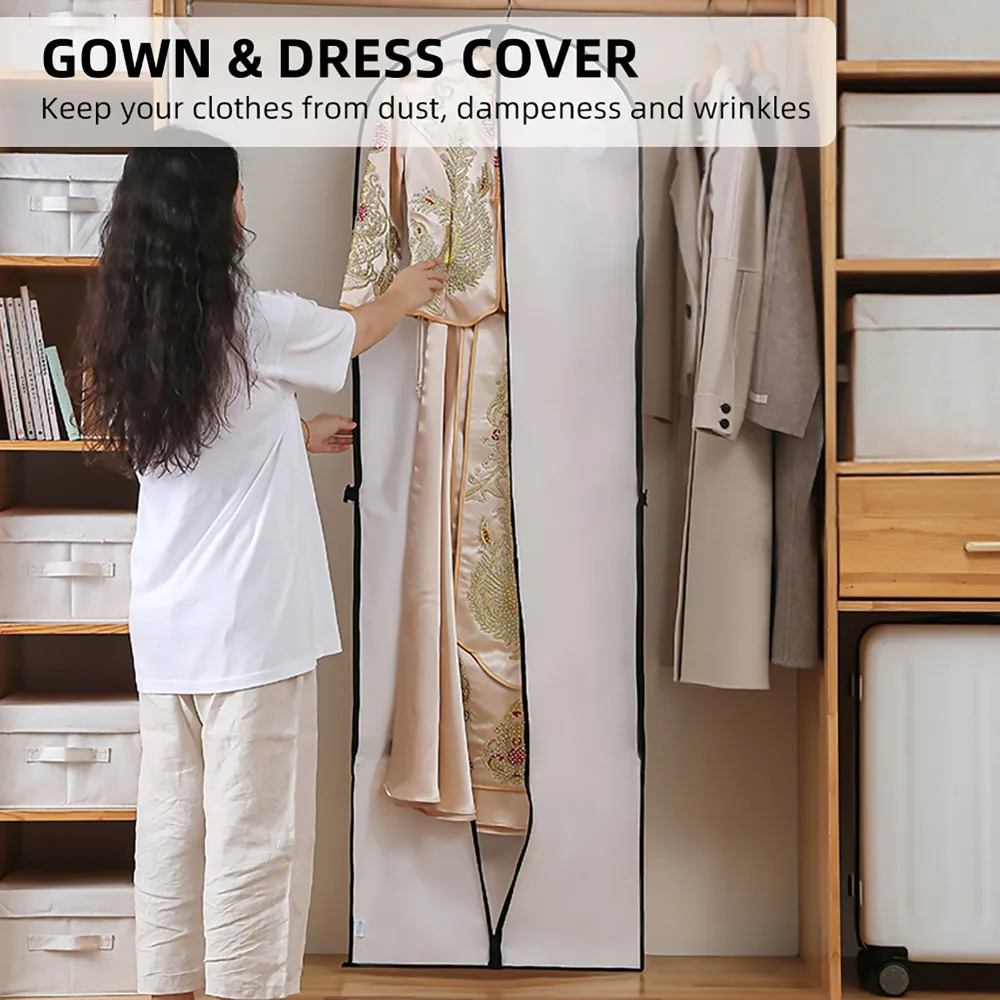 

Компактный складной чехол для одежды 60*180 см, большой мешок для хранения одежды, пылезащитный, портативный, для свадебных платьев и защиты костюмов