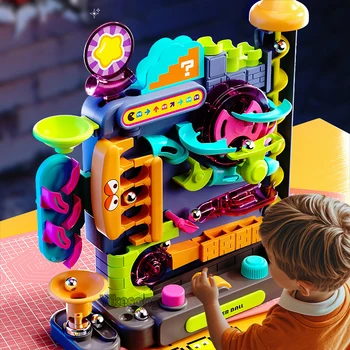 Educational Montessori Toy Multi-Layer Track Adventure 1
