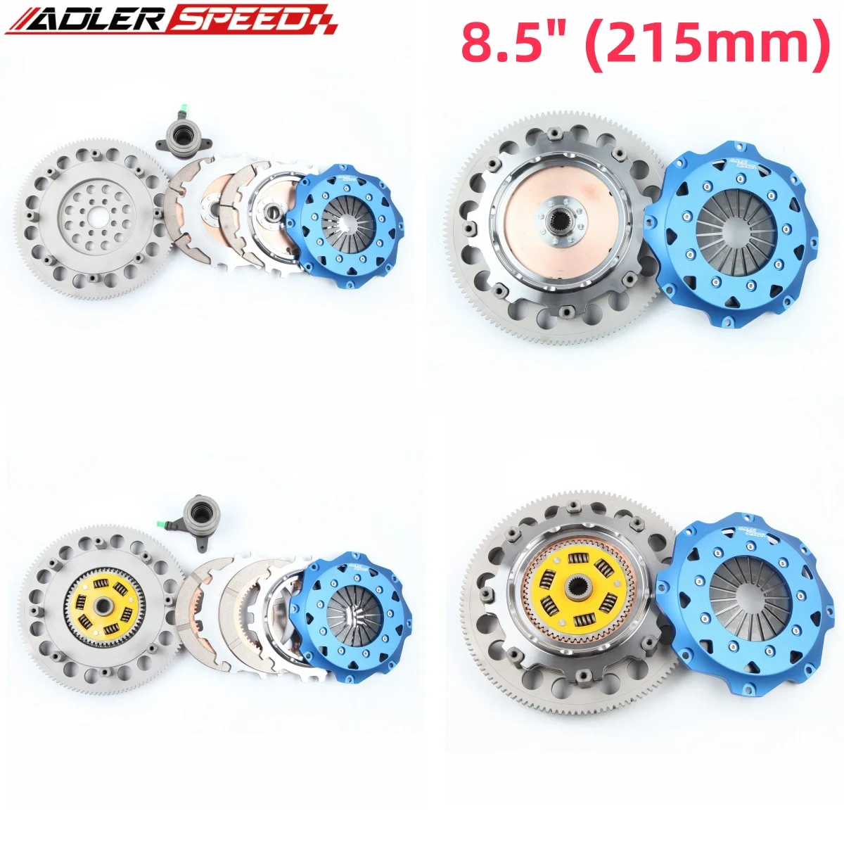 

ADLERSPEED 8.5" 215mm Sprung Clutch Racing Clutch Twin Disk For NISSAN 350Z 370Z INFINITI G35 G37 Q60 3.5L 3.7L VQ35HR/VQ37VHR