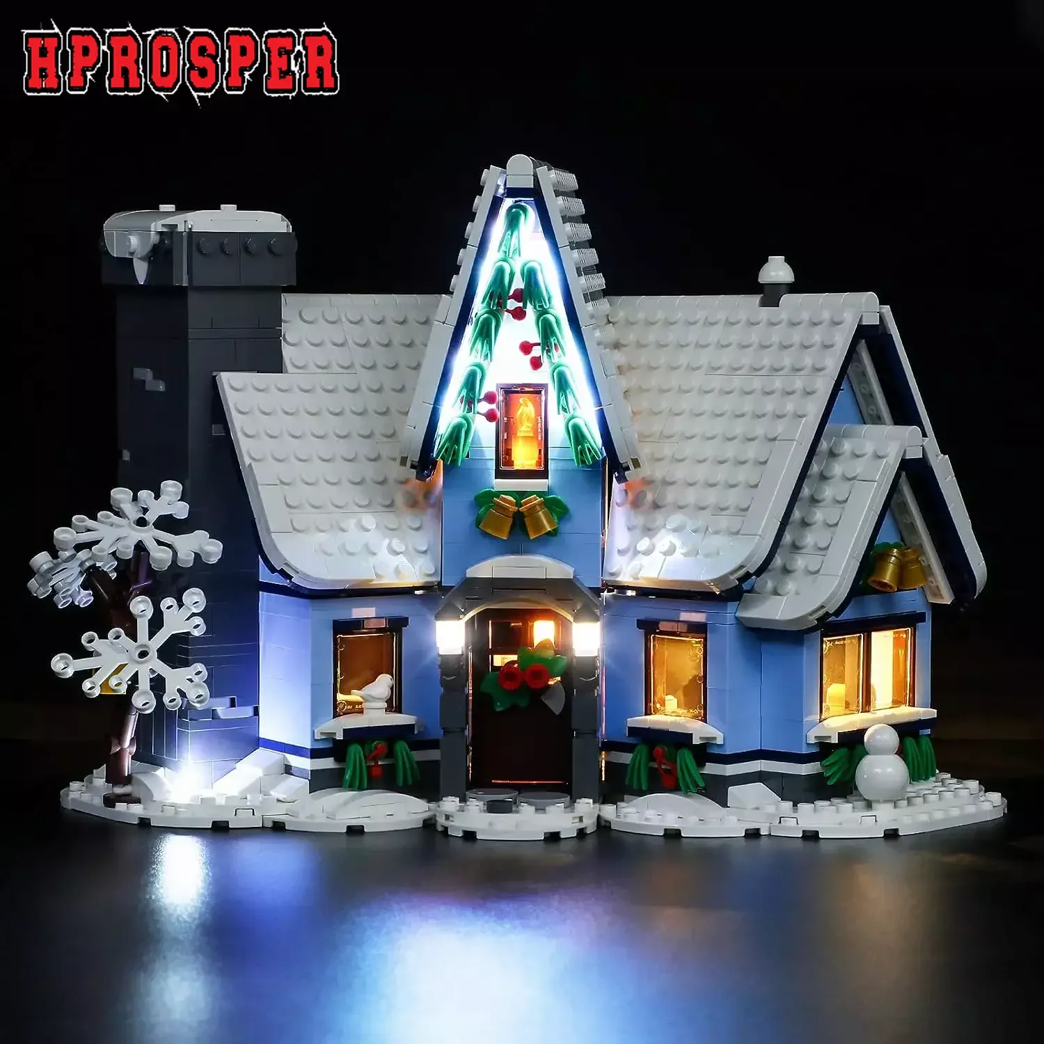 

Hprosper LED Remote Control Light For 10293 Creator Expert Santa’s Visit Decorative Lamp (Not Include Lego Building Blocks)