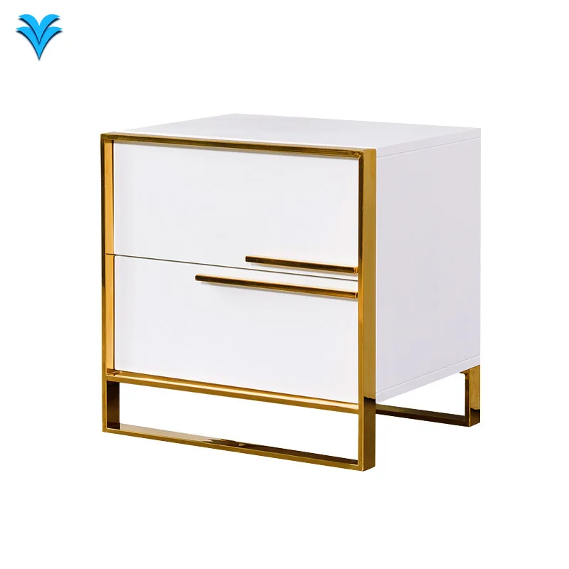 

Modern Black/white Bed Room Tables Luxury Bedside Table Cabinet
