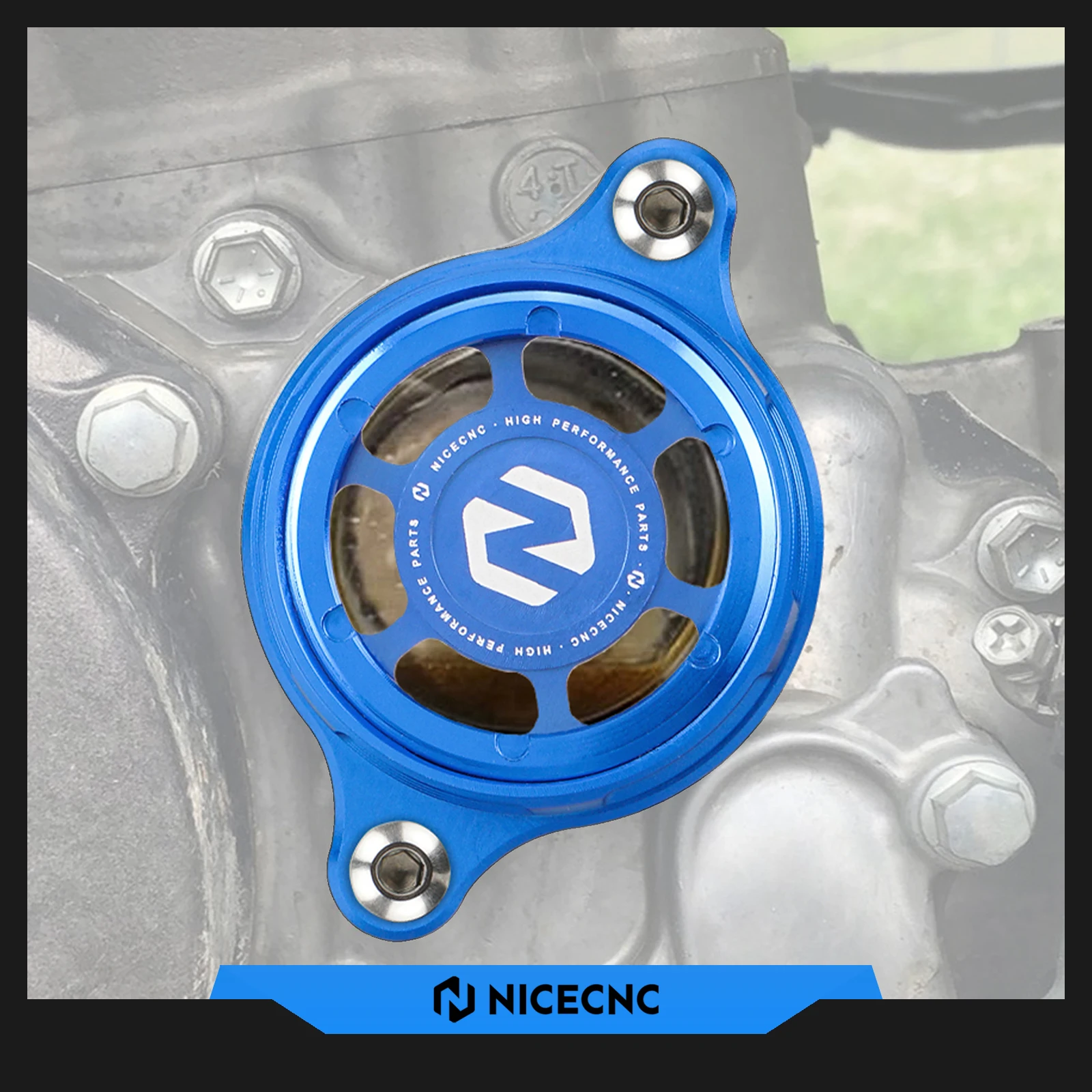 

NICECNC For Yamaha YZ250F WR250F 2015-2024 YZ250FX YZ450FX WR450F 2016-2023 YZ450F 2010-2022 Motorcycle Oil Filter Cover Cap