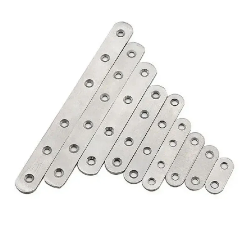 Stainless Steel Straight Piece One Word Iron Piece Flat Angle Piece Connecting Code Corner Code