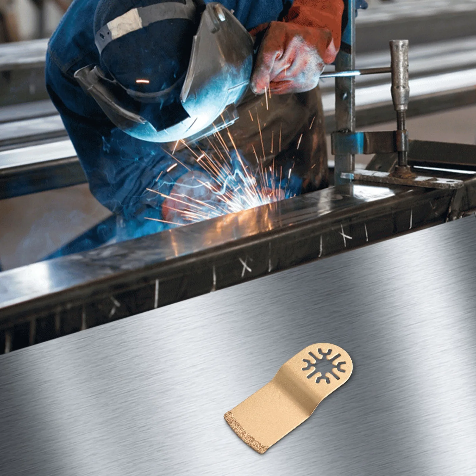 Multi Functional Metal Screwdriver Cutting Swing Saw Blade Gold Diamond Carbide Oscillating Multitool Saw Blade Multi Tool