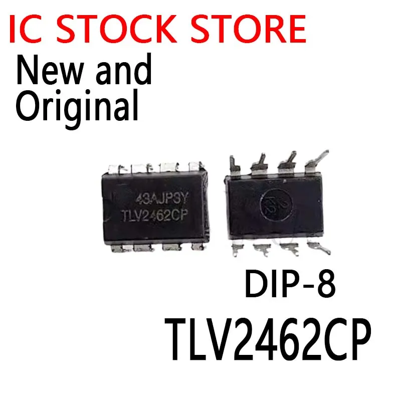 5PCS New and Original  DIP-8 TLV2462  2462CP  Amplifier IC   TLV2462CP