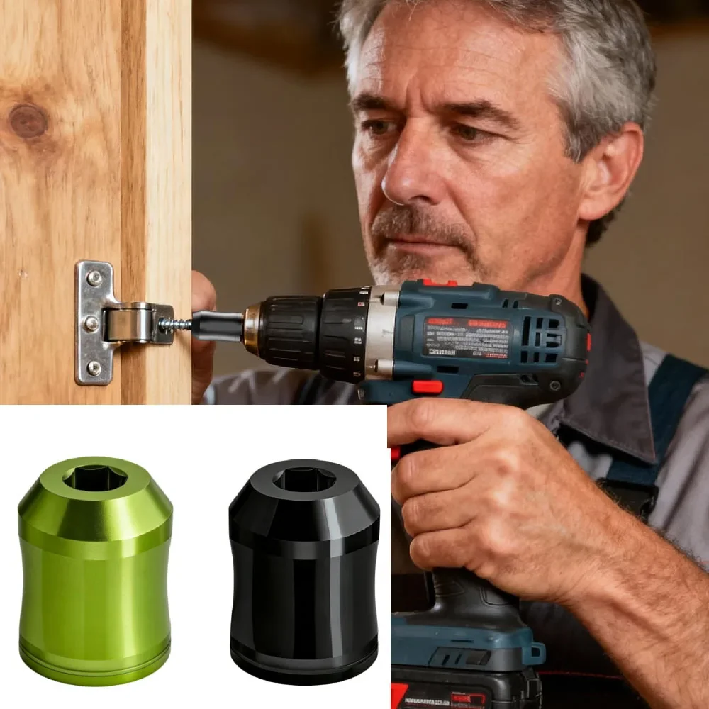 Magnetic Screw Holder Rings,Screwdriver Anti-Skid Magnetic Rings,1/4 Inch Screwdriver Driver Bits Magnetizer for Electric Drill