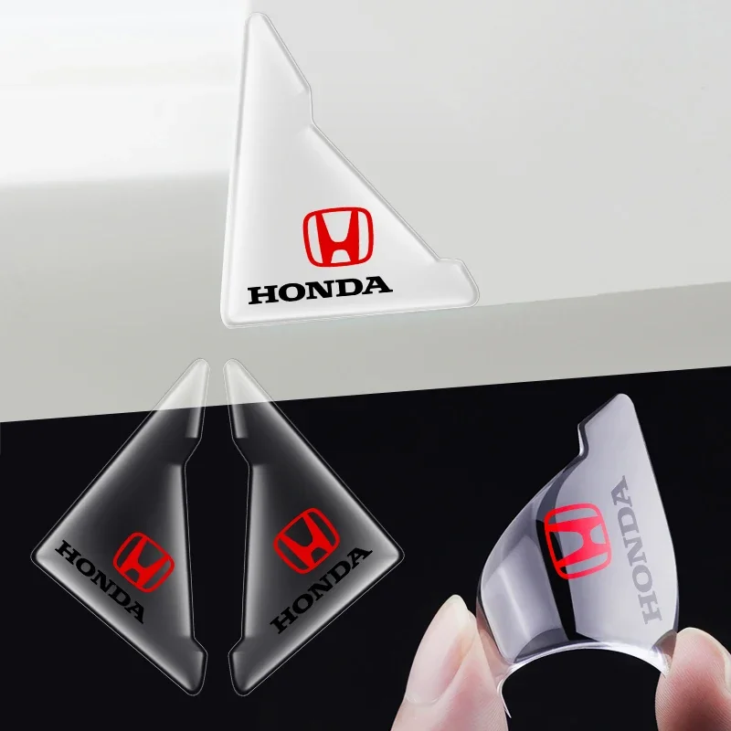 Protecteur de porte de voiture transparent, autocollant d'angle automatique pour Honda Mugen Power Voper Civic Accord CRV, autocollants de décoration de style