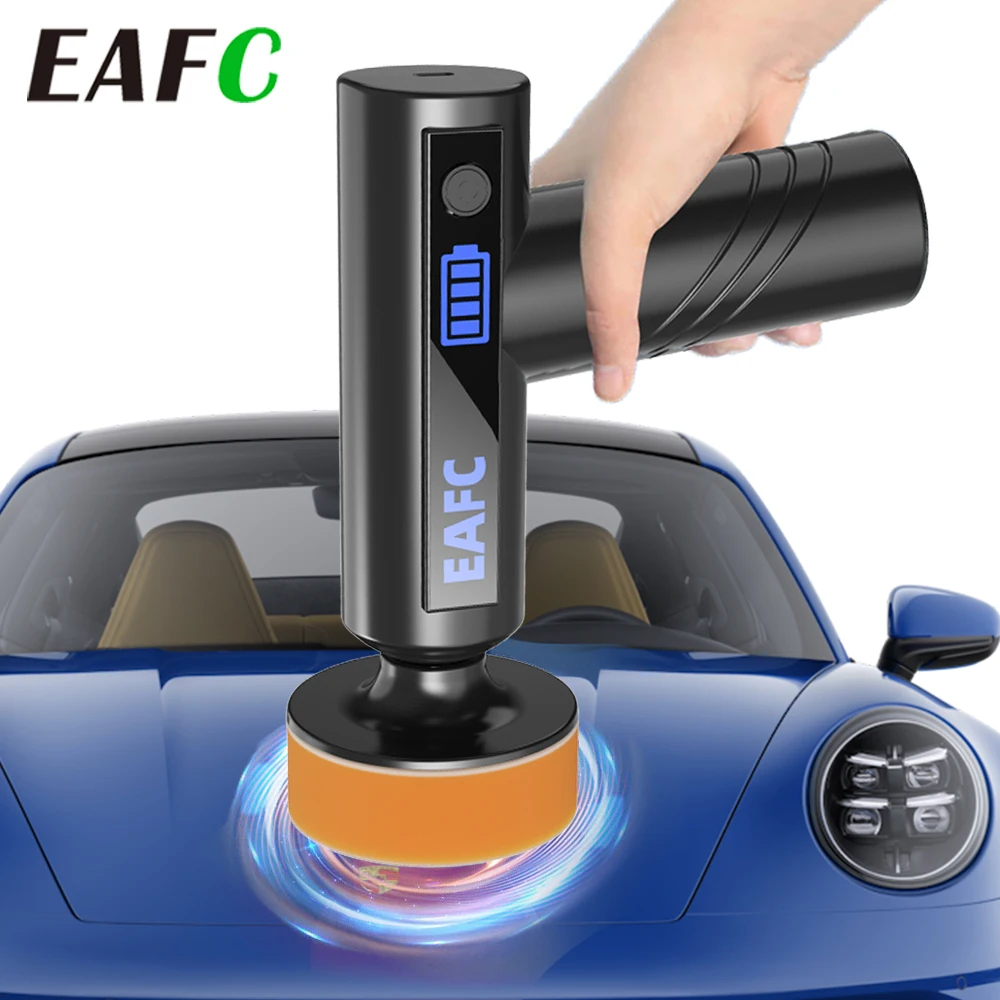 EAFC Lucidatrice per auto Lucidatrice wireless portatile Lucidatrice per auto Ceretta Utensile elettrico per la pulizia della carrozzeria dell'auto Riparazione ceretta