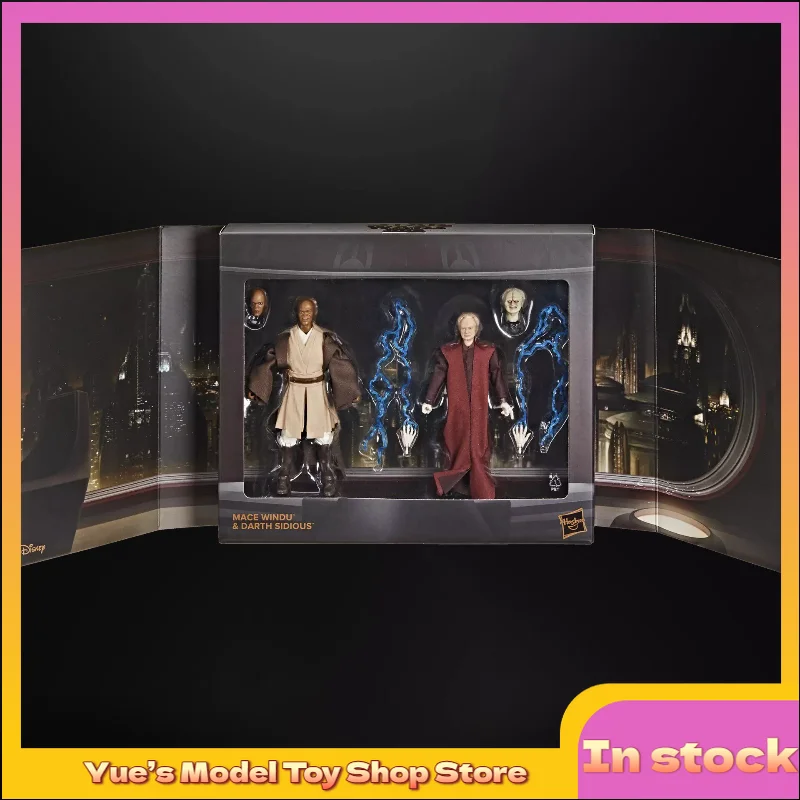 

【In Stock】Hasbro Star Wars 6-inch Limited Edition Mace Windu Vs. Emperor Palpatine Movable Action Figure Model Collection Gift