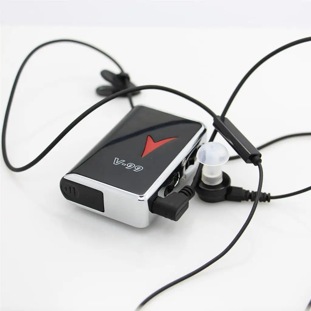 NEW AXON V-99 Wired Hearing Aid Clip Style Voice Amplifier Sound Enhancement