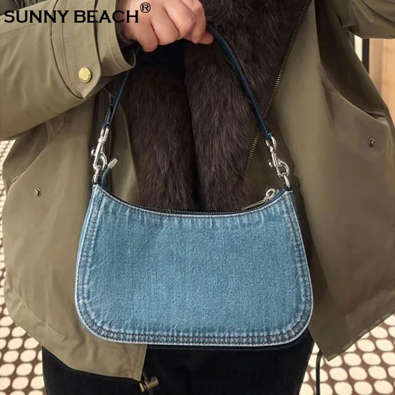 

Vivi модная синяя джинсовая сумка через плечо джинсовая сумка через плечо женская повседневная сумка женская