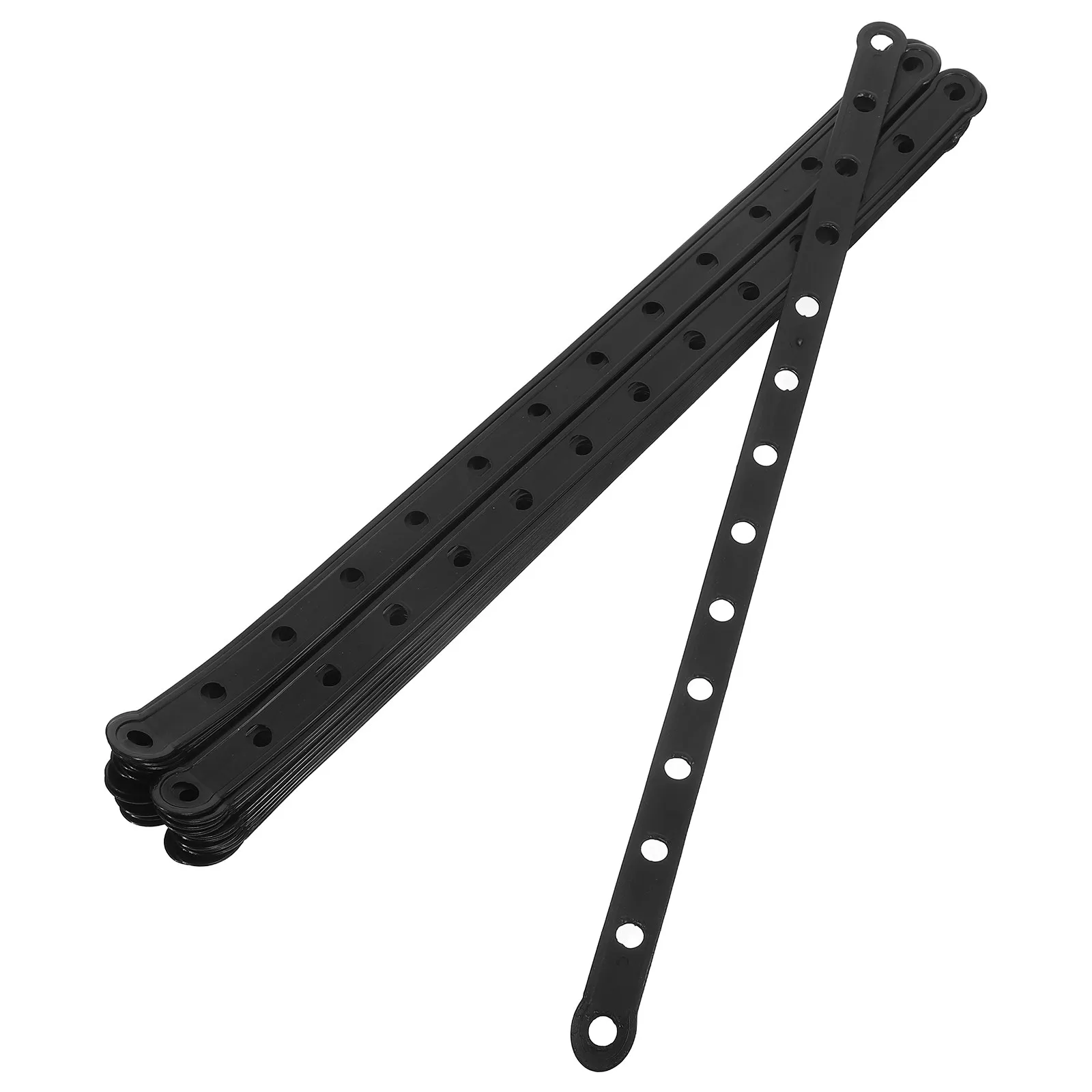 

40Pcs Plastic Hanger Connector Strips Heavy Duty Black Space Saving Closet Organizer Display Hanger Extender for Pants Shirts