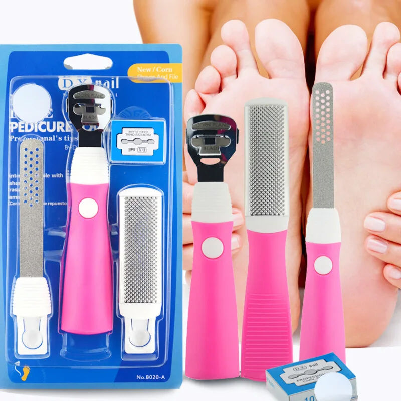 Foot Scrubber Pedicure Tools Kit Peeling Dead Skin Calluses Removal Foot File Exfoliating Feet Heels Cleaner Foot Skin Care