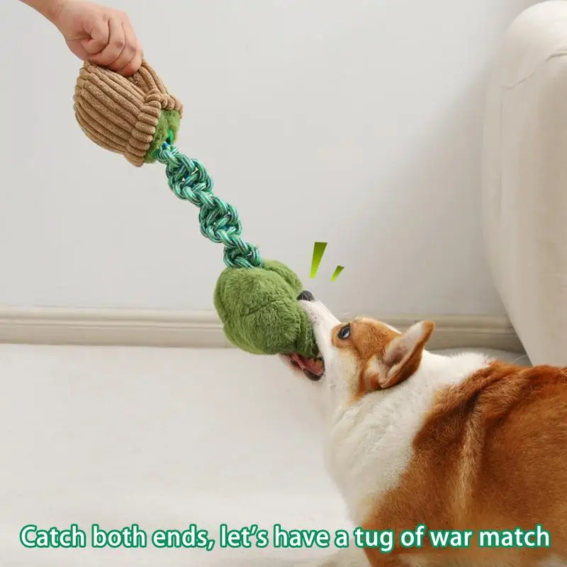 Dog Plush Toy Dog Treat Toy With Vegetable Design Puppy Supplies Dog Enrichment Toys For Large Dogs Teething