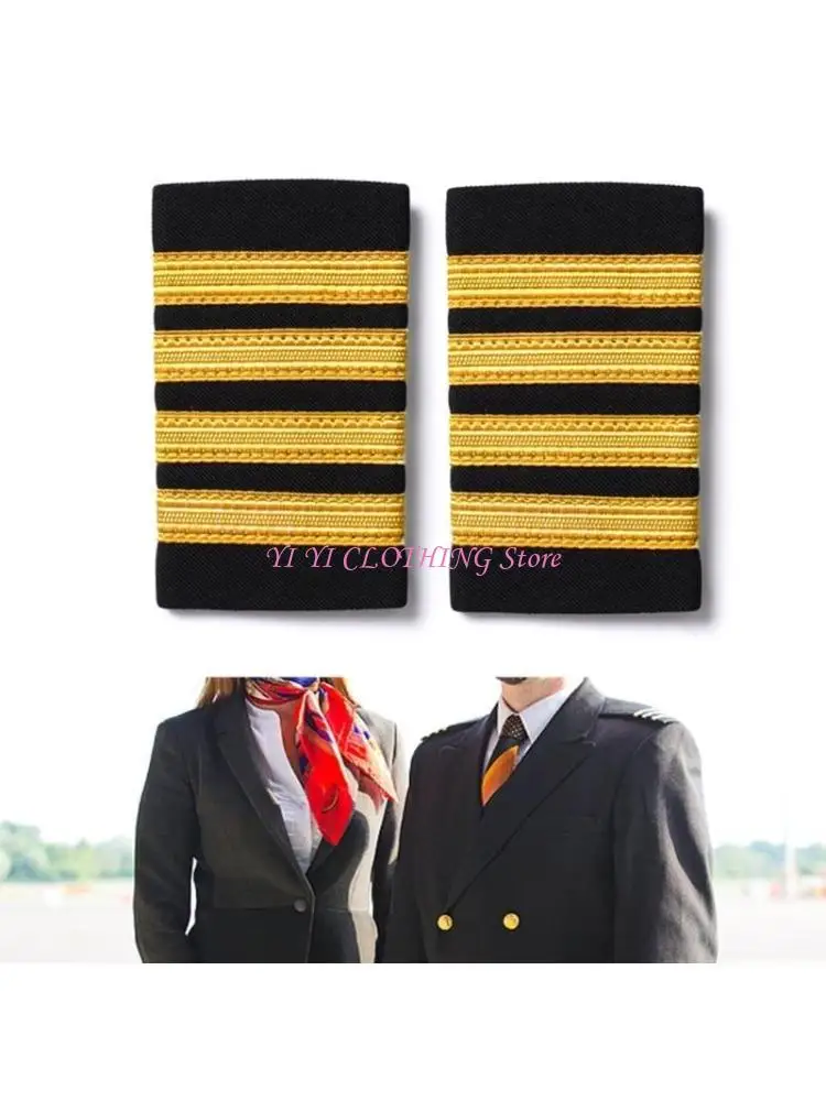 

N5KF 2 лота, наплечный значок пилота, авиационная форма, эполет, эполет бортпроводника для индивидуальных нашивок